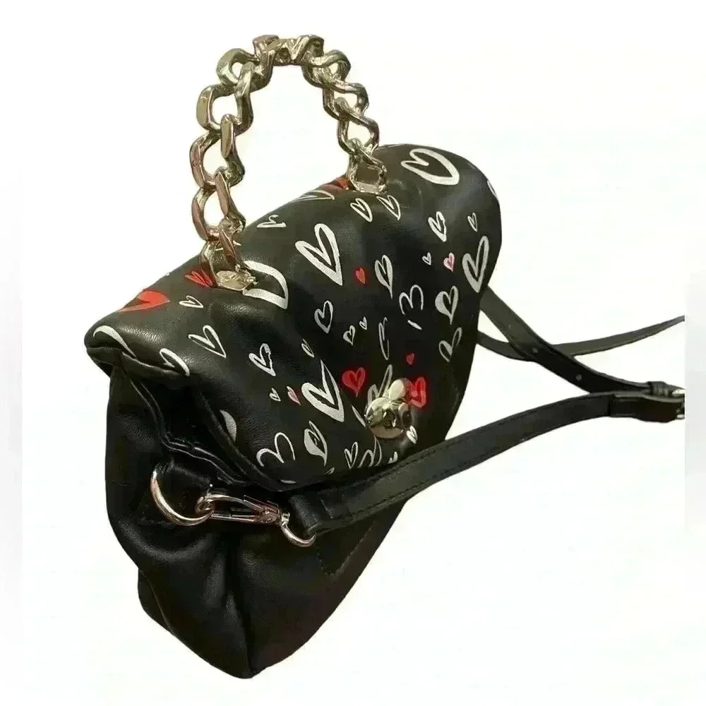 SKINNYDIP LONDON Leo Graffiti Hearts Mini Top Handle - Picture 8 of 11